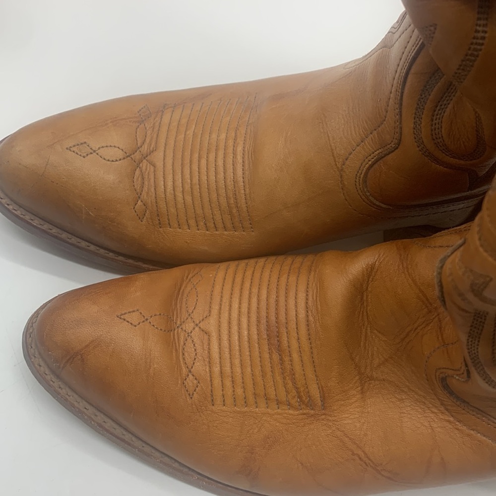 Texas Imperial vintage Leather Cowboy Boots M241 Sz 8.5. COW3076 - Picture 13 of 14
